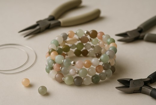 Cómo ensartar una pulsera de alambre de memoria — Tutorial paso a paso