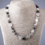 Collar de cuarzo negro rutilado