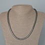 Collar de hematita 'Zigzag', diámetro 6x4 mm ±, longitud 48 cm