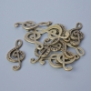 Colgante «Clave de Sol», diámetro 33×14,5 mm, diámetro del orificio 5,5×2 mm, empaque 11 piezas aprox, color bronce