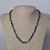 Collar de obsidiana solar, piedra natural, cuentas facetadas sin pulir, diámetro 6 mm, longitud 45-48 cm
