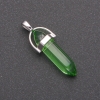 Colgante verde hexagonal 8x35x41 mm