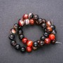 Cuentas de ágata en hilo, bolas lisas, diámetro 10 mm ±, longitud 38 cm ±