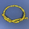 Cuentas facetadas de ámbar 10×7 mm en hilo, longitud 39 cm+
