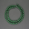 Cuentas facetadas de malaquita, diámetro 6 mm, en hilo, longitud 36 cm+