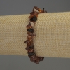 Pulsera de trocitos de ámbar 7×4–5 mm, longitud 18 cm, elástica