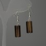 Pendientes de ágata en cilindro 17×8 mm, longitud 35 mm ±
