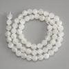 Cuentas facetadas de cristal de roca, bolas de 6 mm, longitud 37 cm ±, en hilo