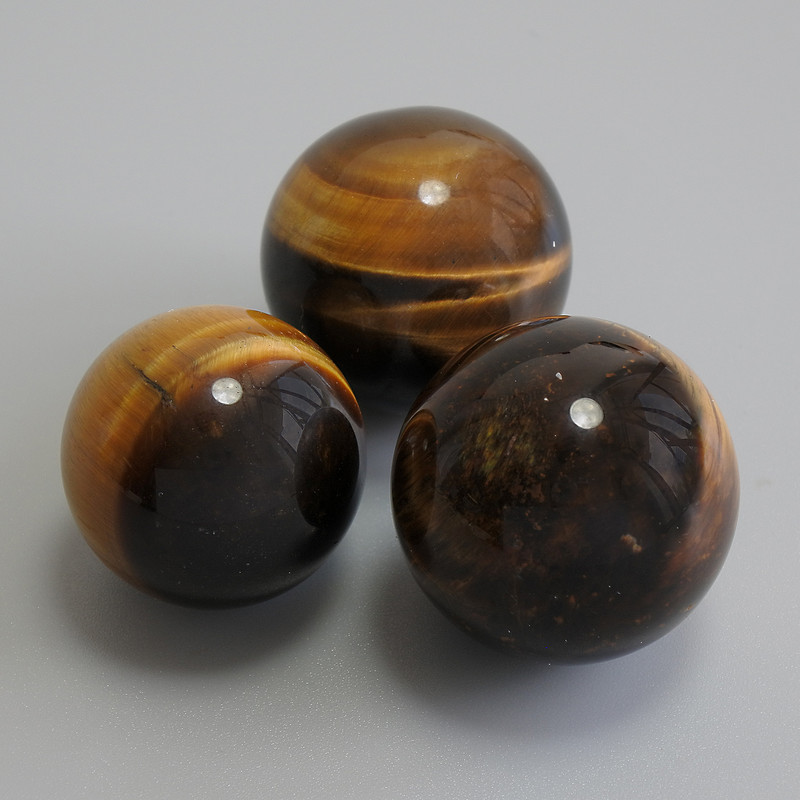 Esfera decorativa de ojo de tigre, diámetro 20 mm+