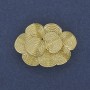 Broche-colgante Acento 36×26 mm ± metal dorado