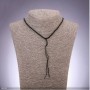 Cordón negro para cuello, diámetro 2,5 mm, longitud 50 cm