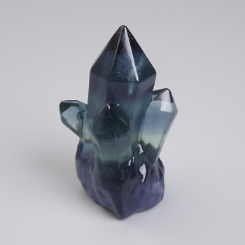 Piedra natural de fluorita decorativa, diámetro 40×27 mm ± (precio por 1 unidad)