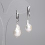 Pendientes de perlas barrocas 18x11 mm+-, longitud 42 mm+-