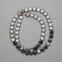 Cuentas de hematita en forma de monedas de 8 mm, longitud 40 cm+