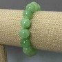 Pulsera de ónix, bolas lisas de 12 mm, longitud 18 cm, elástica