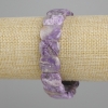 Pulsera natural de Charoita, eslabones lisos, diámetro 16×12 mm, longitud 18 cm +- elástica
