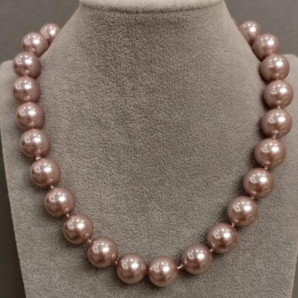 Collar de perlas de Mallorca, 44 cm de longitud ± con cierre