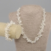 Conjunto de perlas de río y cristal checo, collar de 49 cm +/- y pulsera de 19 cm +/- con cierre