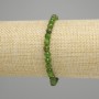 Pulsera diopsida perla facetada de 5 mm, longitud 18 cm ± elástica