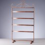 Soporte para joyas - Percha para pendientes, 4 niveles, cobre, 37x20 cm