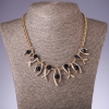 Collar con cristales azules «Zigzag», longitud 42-50 cm