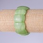 Pulsera de ónix con eslabón 25x17 mm en goma elástica