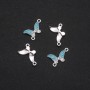 Conector «Mariposa» esmaltado en azul 24×12 mm, pack de 4