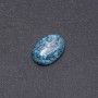 Cabujón de jaspe azul sintético 25x18 mm