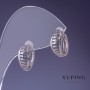 Pendientes Xuping rodio 13×7 mm