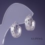 Pendientes Xuping 6x15 mm rodio
