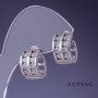 Pendientes Xuping rodio 9x14 mm