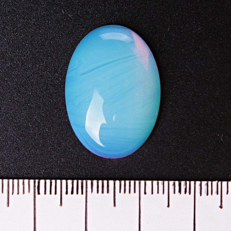Cabujón de piedra lunar sintética 25×18 mm
