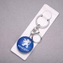 Llavero de coche Peugeot, longitud 10 cm