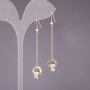 Pendientes colgantes de 4×60 mm en color dorado