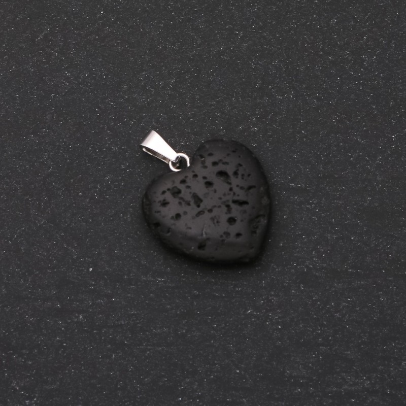 Colgante «Corazón» de lava 20×20 mm (+-)
