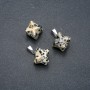 Colgante Merkaba de jaspe dálmata 10x10 mm