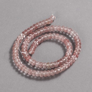 Cuentas de calcedonia en hilo, diámetro 6×4 mm + -, longitud 39 cm +