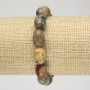 Pulsera elástica de ágata marroquí, diámetro 10x14 mm+