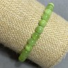 Pulsera elástica de ónix natural, cuentas lisas de diámetro 6 mm+