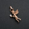 Colgante Xuping baño de oro 18K, Ángel con strass blanco 30x15 mm +