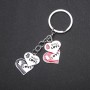 Llavero «Corazones» color plata