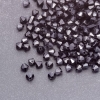 Cuentas bicono negras de plástico 4x4 mm, empaque 0,5 kg