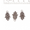 Colgante Hamsa con bola en el centro, remache 20x12 cm, empaque 20 g, ±35 uds