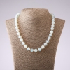 Collar de piedra lunar, diámetro 10 mm, longitud 45 cm+