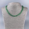 Collar de crisoprasa, piedra natural facetada en cubo, diámetro 5×5 mm, longitud 49 cm ±