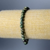 Pulsera de lepidolita verde, piedra natural, bolita lisa, diámetro 6 mm, longitud 18 cm (elástico)