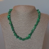 Collar de malaquita, fragmentos naturales, diámetro 8×3 mm+-, longitud 48 cm+-